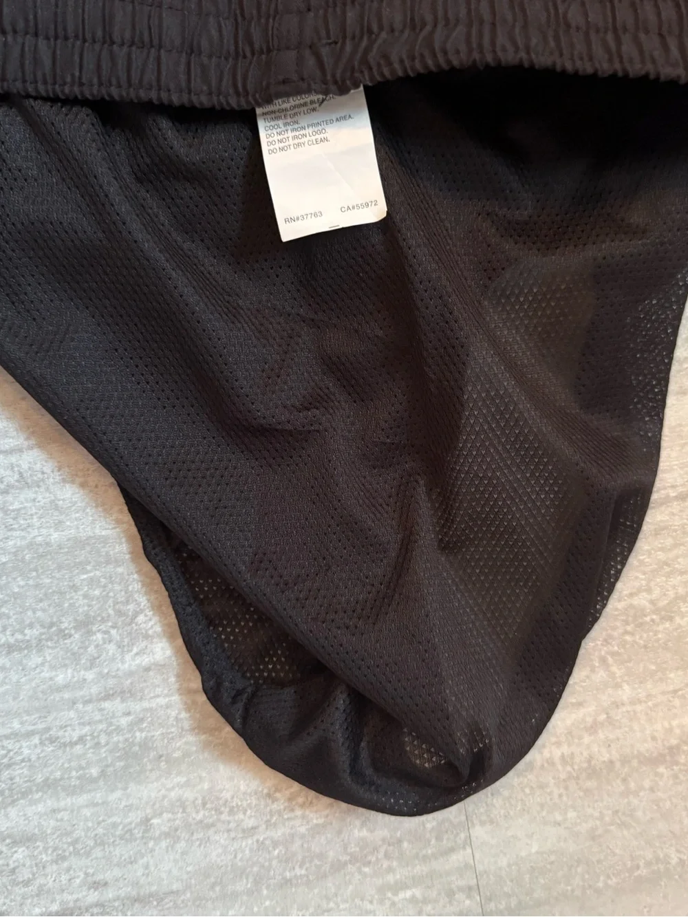 Nike men’s black swim trunks